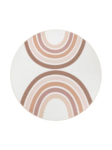 KADIMA DESIGN Kinderteppich waschmaschinenwaschbar Regenbogen Kinderzimmer in Pink