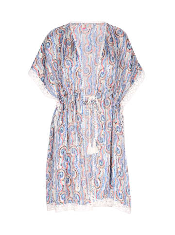 IZIA Damen Kimono in Blau Mehrfarbig