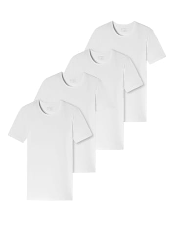 Schiesser T-Shirt 95/5 Organic Cotton in Weiß