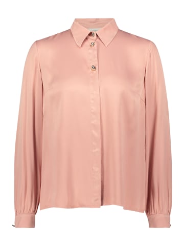 CARTOON Satin-Bluse mit Knöpfen in Peach Beige