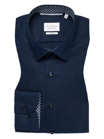 Eterna Langarmhemd in navy