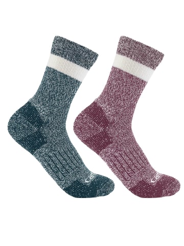 CARHARTT  Socken 2er Pack in blau/pink