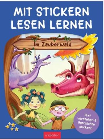 ars edition Buch - Mit Stickern Lesen lernen - Im Zauberwald