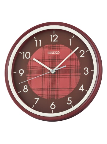 Seiko Quarz Wanduhr Rot