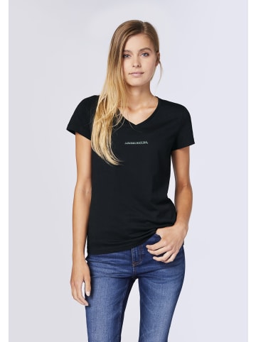 Detto Fatto T-Shirt im Schriftzug-Design in Schwarz