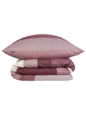 Schiesser Renforcé-Bettwäsche-Set Endy Stripes in Beere