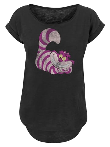 F4NT4STIC Long Cut T-Shirt Alice in Wonderland Cheshire Cat in schwarz