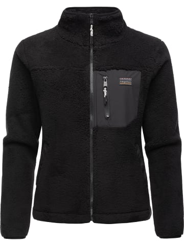 ragwear Plüschjacke Alaris in Black