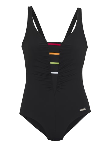 LASCANA Badeanzug in schwarz