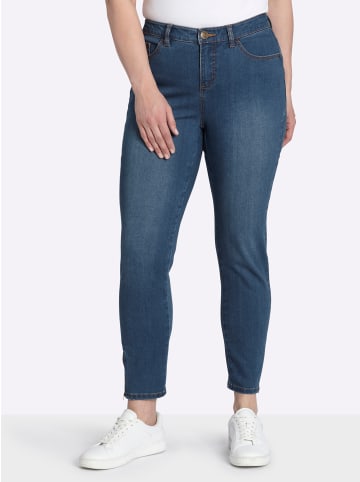 sheego Jeans in blue-stone-washed