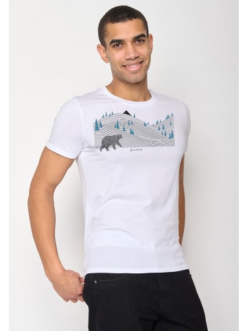 GreenBomb T-Shirt Animal Bearland in Weiß