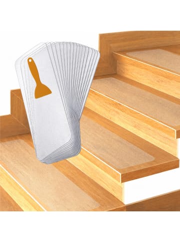 relaxdays 15 x Stufenmatten in Transparent - 60 x 10 cm