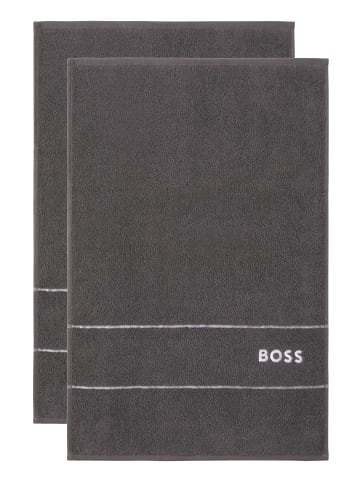 HUGO BOSS home Gästehandtuch - Set PLAIN (2tlg) in GRAPHIN