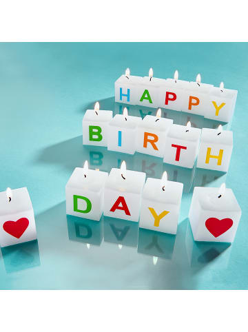 Butlers Butlers Kerzen-Set HAPPY BIRTHDAY 15-tlg. in Multicolor