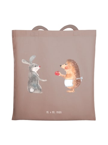 Mr. & Mrs. Panda Tasche Hase Igel ohne Spruch in Braun Pastell