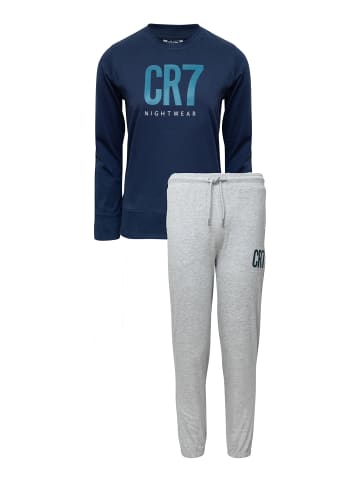 CR7 Pyjama KIDS in blau-grau