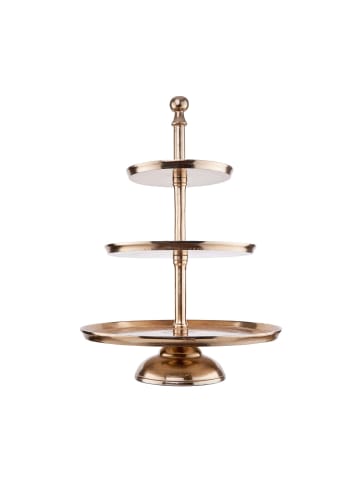 Butlers Etagere 3-stufig Höhe 66cm BANQUET in Gold