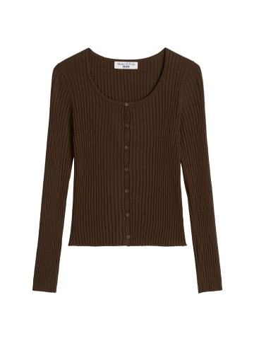 Marc O'Polo DENIM Rippstrick-Cardigan slim in Creamy White