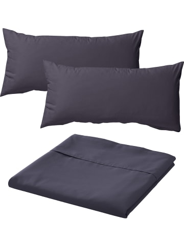 Erwin Müller Renforcé Sommer-Set 3-teilig Würzburg in anthrazit