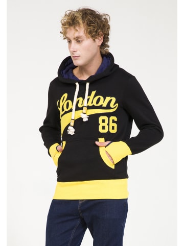 PLUS EIGHTEEN Herren Kapuzenpullover in Schwarz