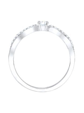 Elli Ring 925 Sterling Silber Infinity in Weiß