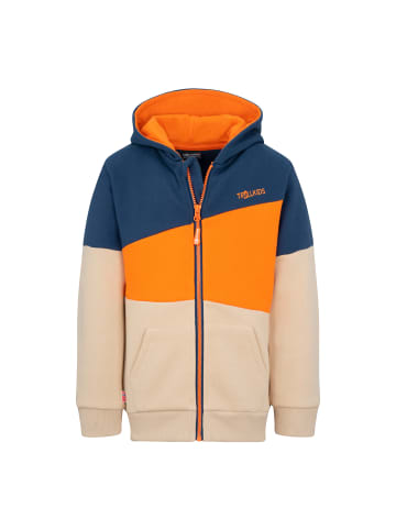 Trollkids Kapuzenpullover "Alesund" in Sandbeige/Hellorange