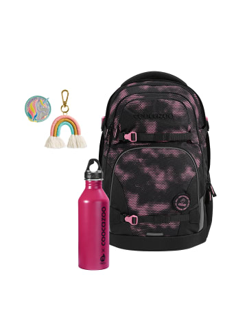 Coocazoo Schulrucksack-Set PORTER, Trinkflasche   COLOUR UP in Pink