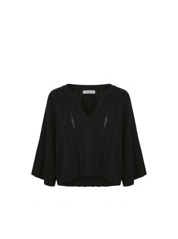 Malo Beige Schwarz Baumwolle Damen Pullover