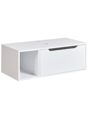 Beliani Waschbeckenunterschrank CASCAVEL in Weiß - (W) 80 x (H) 28 x (L) 40 cm