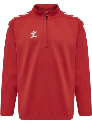 Hummel Hummel Zip Sweatshirt Hmlcore Multisport Kinder Atmungsaktiv Schnelltrocknend in TRUE RED