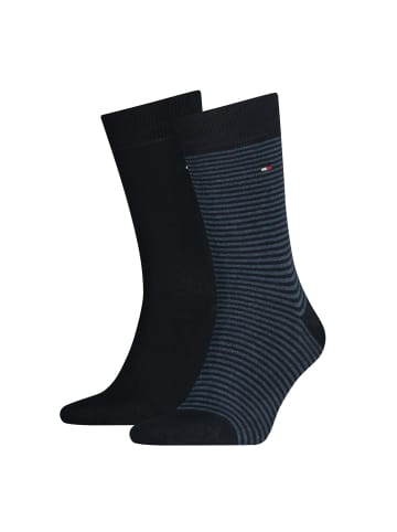 Tommy Hilfiger Socken TH Men SOCK SMALL STRIPE 2P in 322 - dark navy