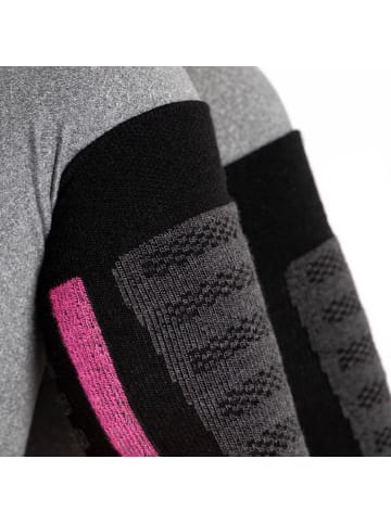 Occulto 2er Pack Skisocken Charlie in Pink-Schwarz