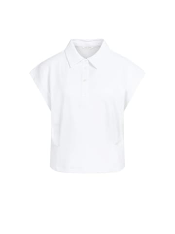 YAYA Jersey-Bluse mit Darts in Pure White