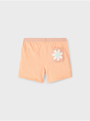 name it Stoff Shorts Kurze Hose mit Strick Tasche NKFFIDDA in Orange