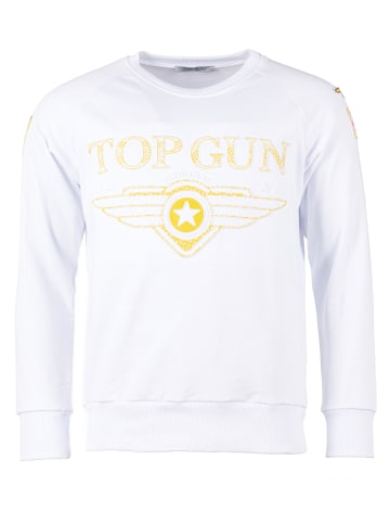 TOP GUN Sweatshirt Dell TG20193011 in weiß