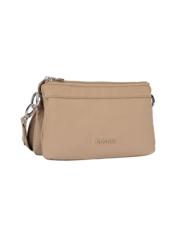 Bogner Schultertasche 'Maxon Taja in Greige 23,00 x 13,00 x 4,00 cm'
