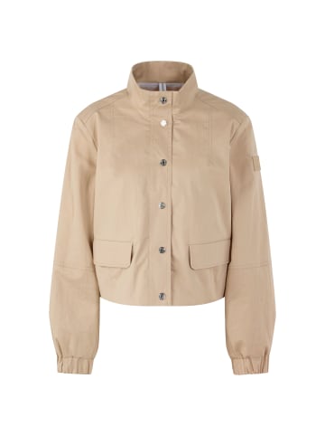 MARC CAIN SPORTS Kurze Baumwolljacke mit Netzfutter in Light Stone