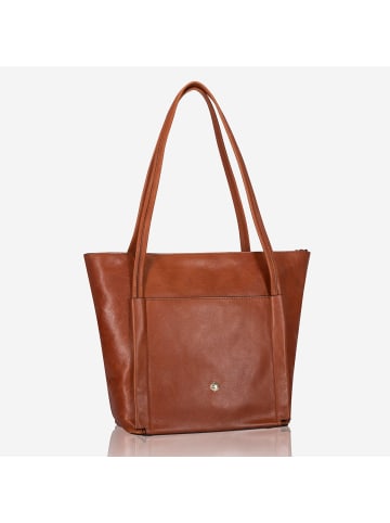 Jekyll & Hide Paris Schultertasche RFID Schutz Leder 36 cm in tan