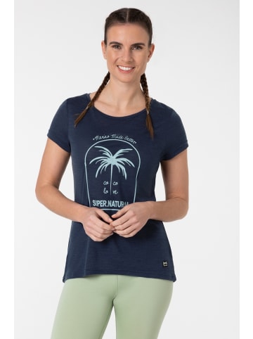 super.natural Merino T-Shirt in blau