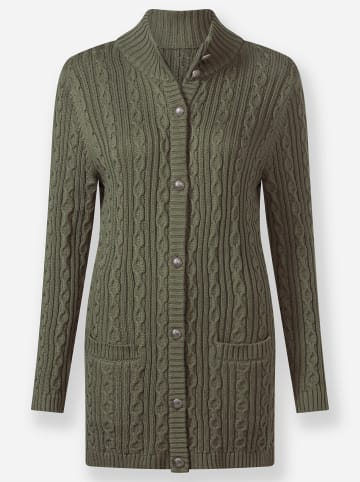 WITT WEIDEN Long-Strickjacke in khaki