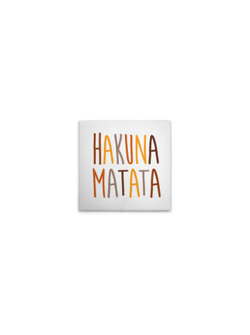 A.S. Création Leinwandbild Canvas Hakuna Matata Weiss