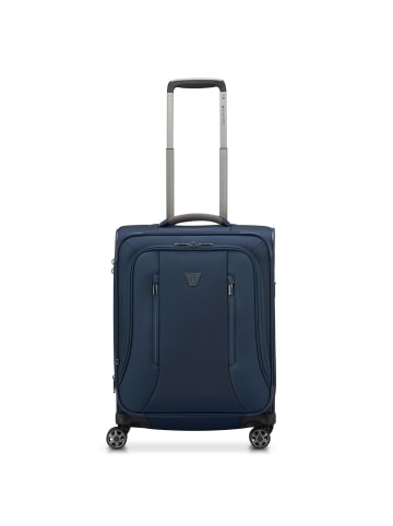 Roncato City 3.0 4 Rollen Kabinentrolley S 55 cm mit Dehnfalte in blau