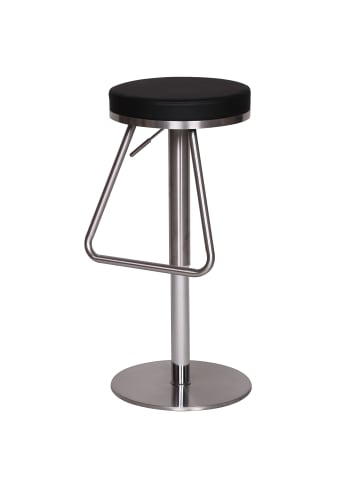 FineBuy Barstuhl in Schwarz / Kunstleder / 39x39x39