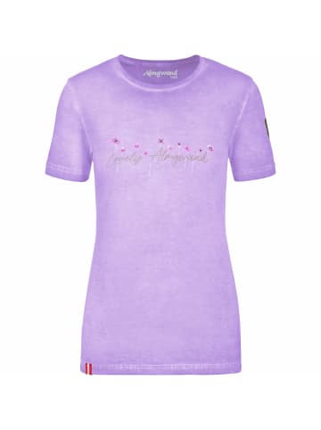 Almgwand T-Shirt Brombergalm in Violett