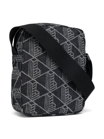 Lacoste Monogram Neocroc Umhängetasche 16 cm in mono jacquard denim noir