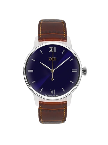 Xen Herrenuhr "XQ0302-cognac" in Braun
