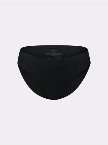 Erlich Textil  MIT OFFENEN KANTEN Slip CASUAL COTTON SLIP in schwarz