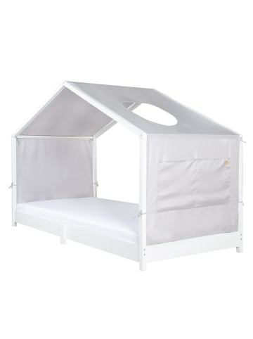 roba Montessori Hausbett Bezug, Hellgrau, mit Taschen & Fenster