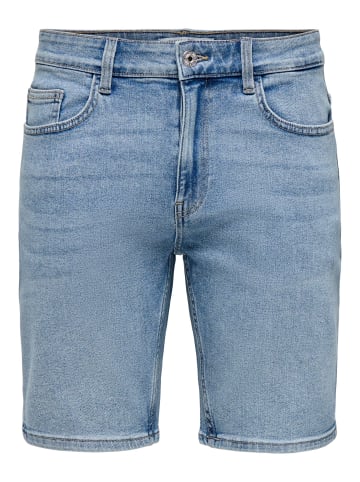 ONLY & SONS Jeans-Shorts in Light Blue Denim