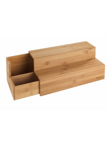 Wenko Bambus Treppe für Kaffee und Tee, Bambus Treppe Mod. für Kaffee und Tee in Braun